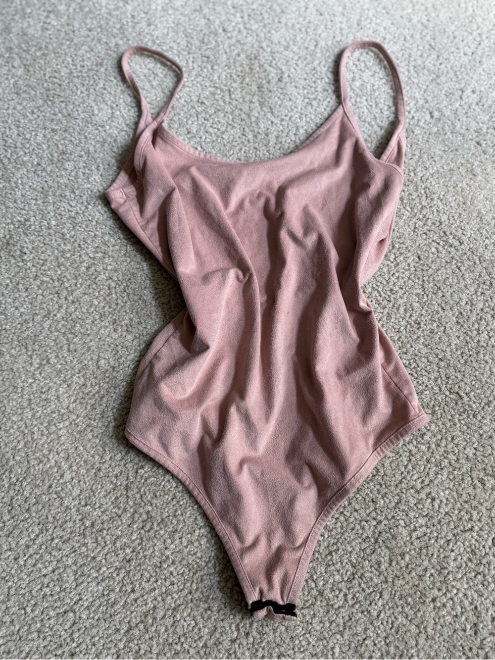 Forever 21 Bodysuit in Dusty Rose tank top y2k